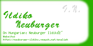 ildiko neuburger business card